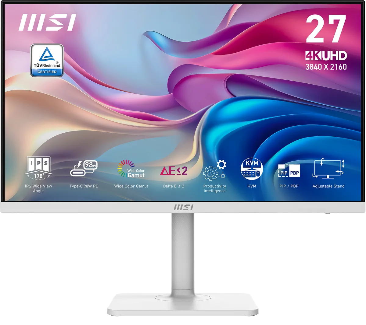 MSI MSI Modern MD272UPHW 27" 4K 60Hz IPS USB-C 98W PD monitor — product photo