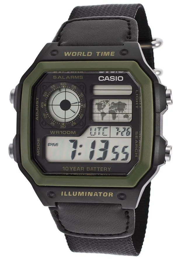 CASIO CASIO AE-1200WHB-1BVDF watch 45mm 100m 10yr battery — product photo
