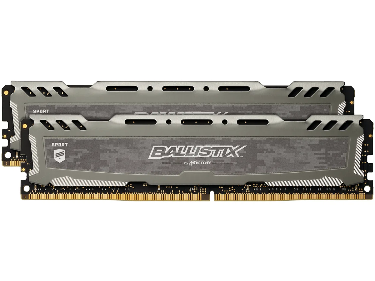 Ballistix Ballistix Sport LT 16GB 2x8GB DDR4 2400 CL16 BLS2K8G4D240FSB desktop RAM — photo du produit