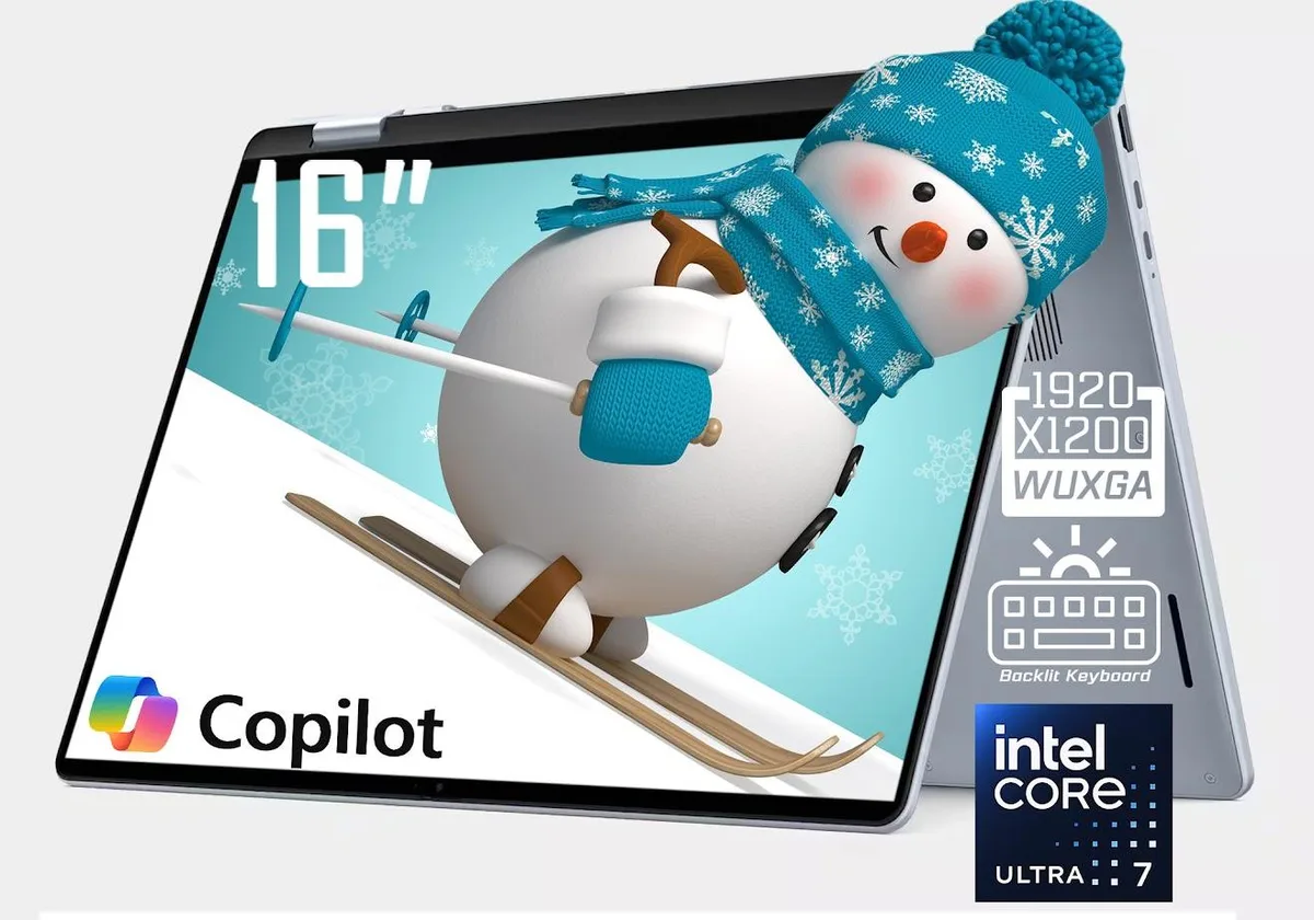 DELL DELL Plus 2-in-1 Laptop 16" WUXGA Touch Intel Core Ultra 7 256V 16GB 2TB Blue — 商品写真