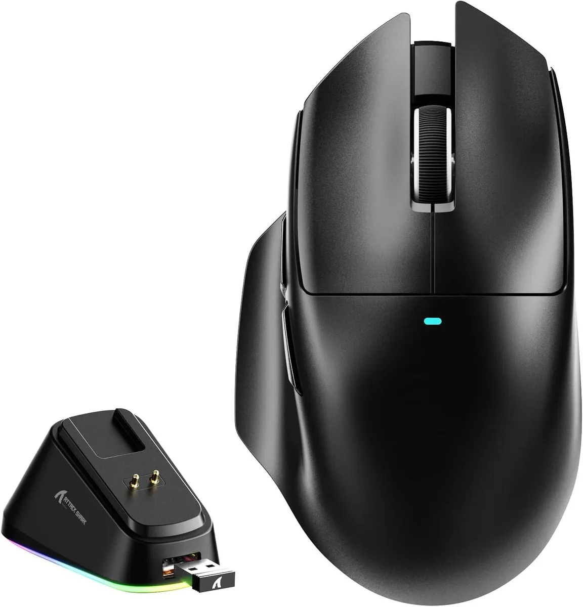 AUTYUE AUTYUE V6 Wireless Gaming Mouse 65g PAW3311 25000 DPI Tri-Mode Magnetic Dock — fotografia produktu
