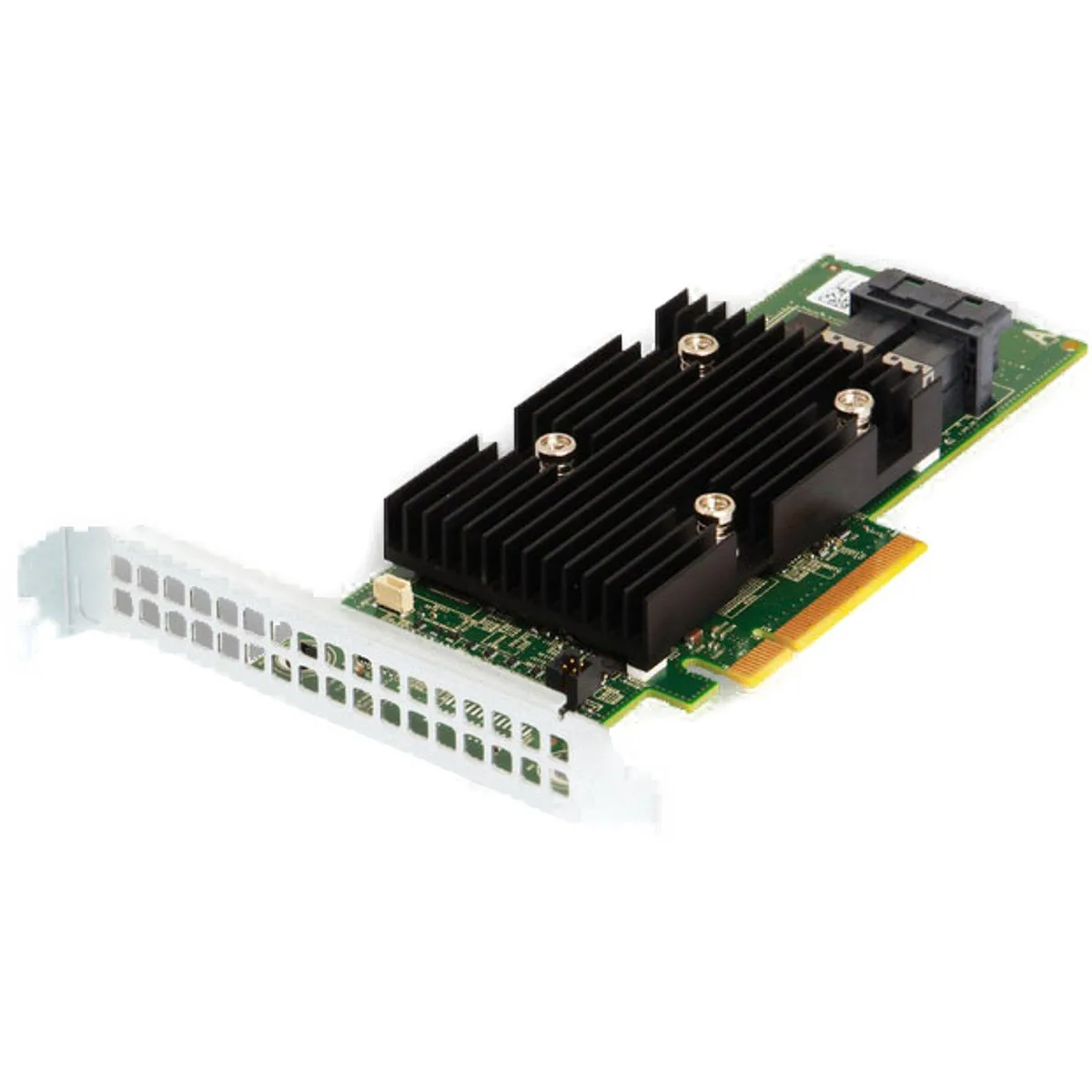 Green Dell Perc H330 controller card with bracket