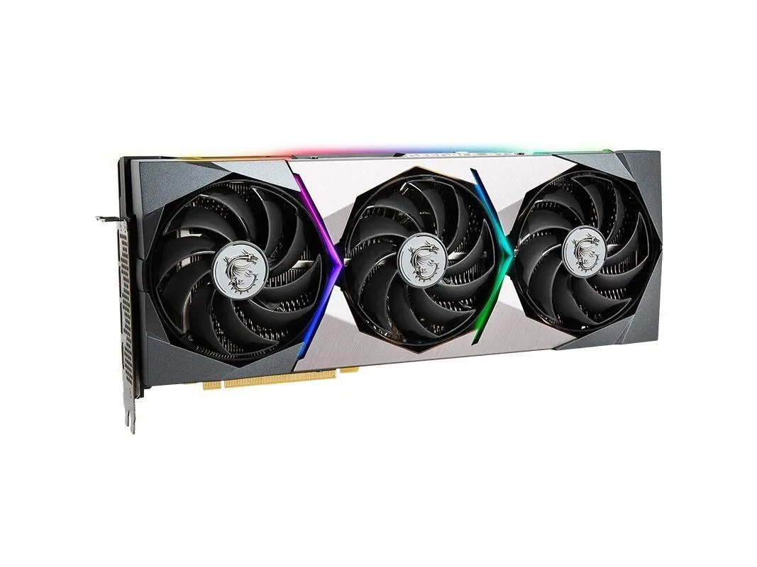 MSI GeForce RTX 3090 VENTUS 3X triple-fan graphics card in black and silver finish