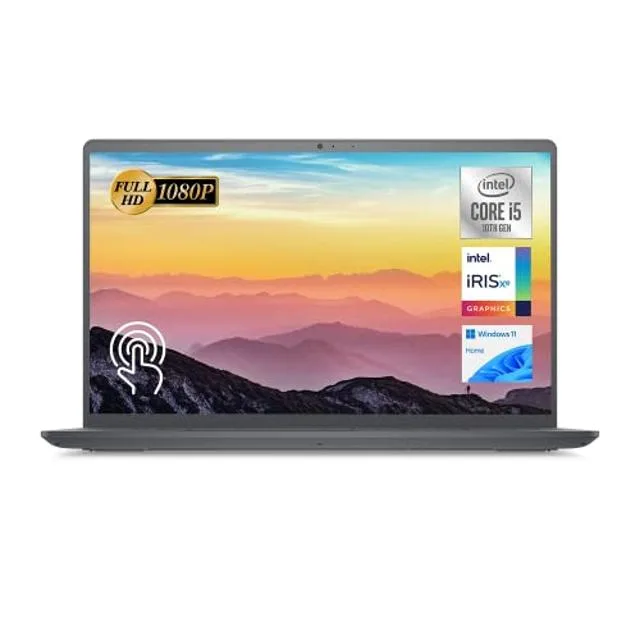 Black Dell Inspiron 15 3000 3511 laptop with 15.6 inch FHD touchscreen display