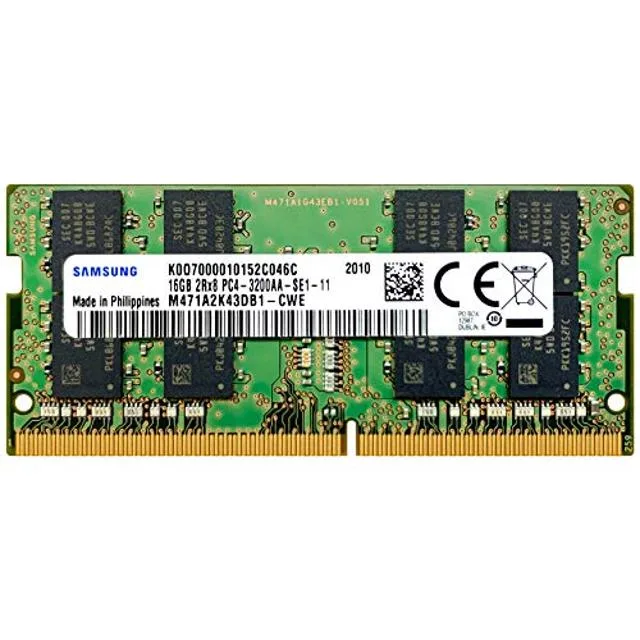 SAMSUNG SAMSUNG 16GB DDR4 3200MHz CL22 2Rx8 1.2V 260-Pin SODIMM laptop RAM M471A2K43DB1-CWE — tuotekuva