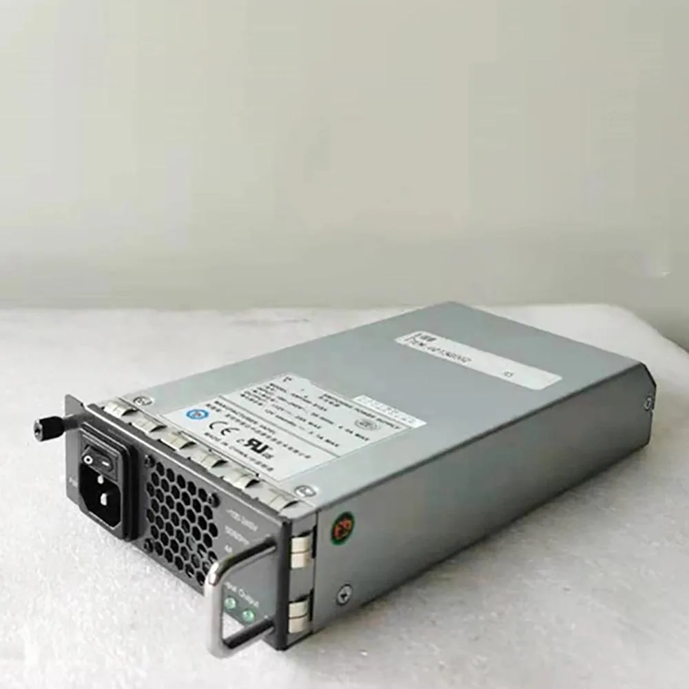 Rectangular metal ATX power supply unit, matte finish, cooling fan visible