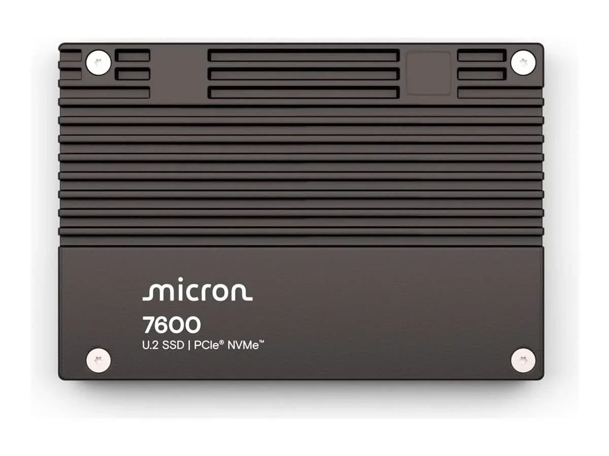Micron Technology, Inc. Micron Technology, Inc. MTFDLAL1T6THS-1BP1DFCYYR 1.6TB 7600 Max NVMe U.2 15mm internal SSD — product photo