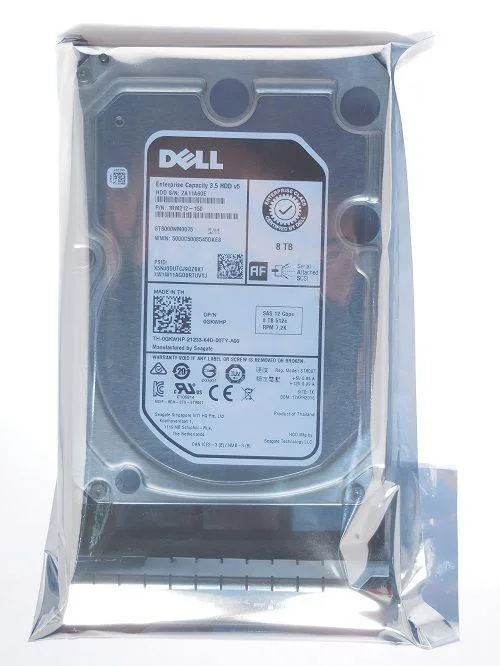 DELL DELL GKWHP 8TB 7.2K SAS 12Gb/s 3.5" 512e 400-AHJD internal hard drive — product photo