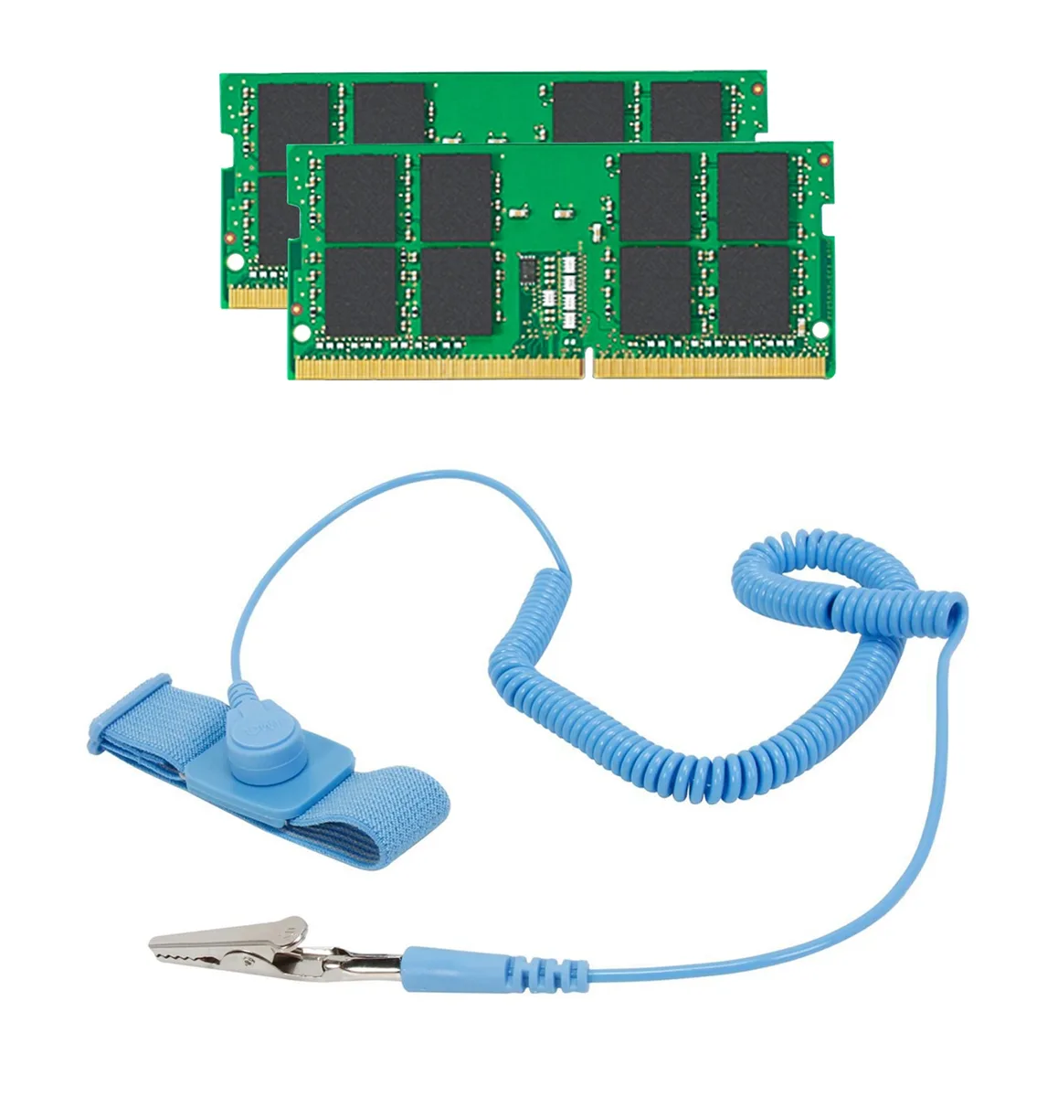 Kingston Technology Corp. Kingston Technology Corp. 32GB (2x16GB) DDR4 2666MHz CL19 SO-DIMM Kit with Anti-Static Wristband — product photo