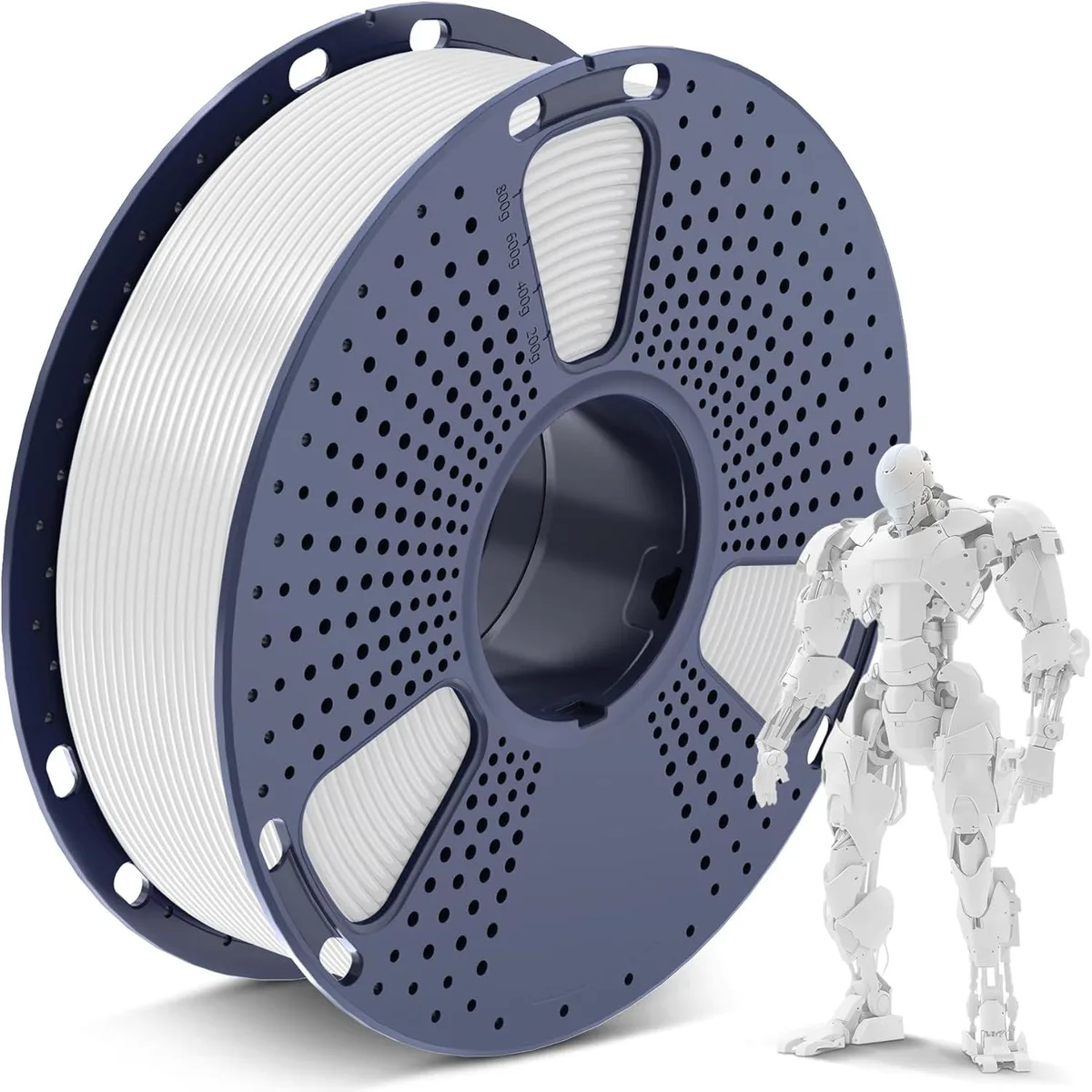 BFKK BFKK PLA Filament 1.75mm White 1kg Spool Dimensional Accuracy +/- 0.02 mm — ภาพสินค้า