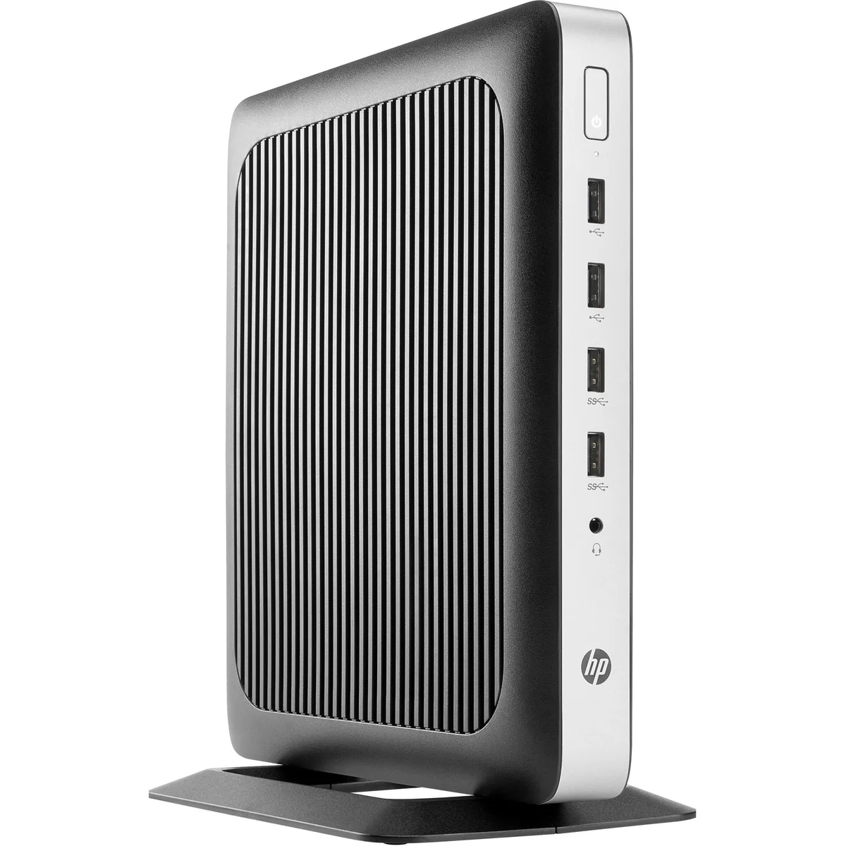 Compact HP t630 thin client tower with matte finish