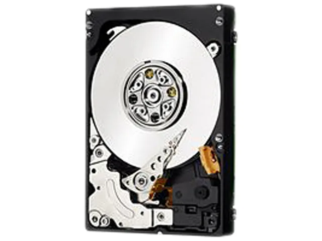 Bare 3.5 inch SAS hard drive with hot-swap tray, silver aluminium casing