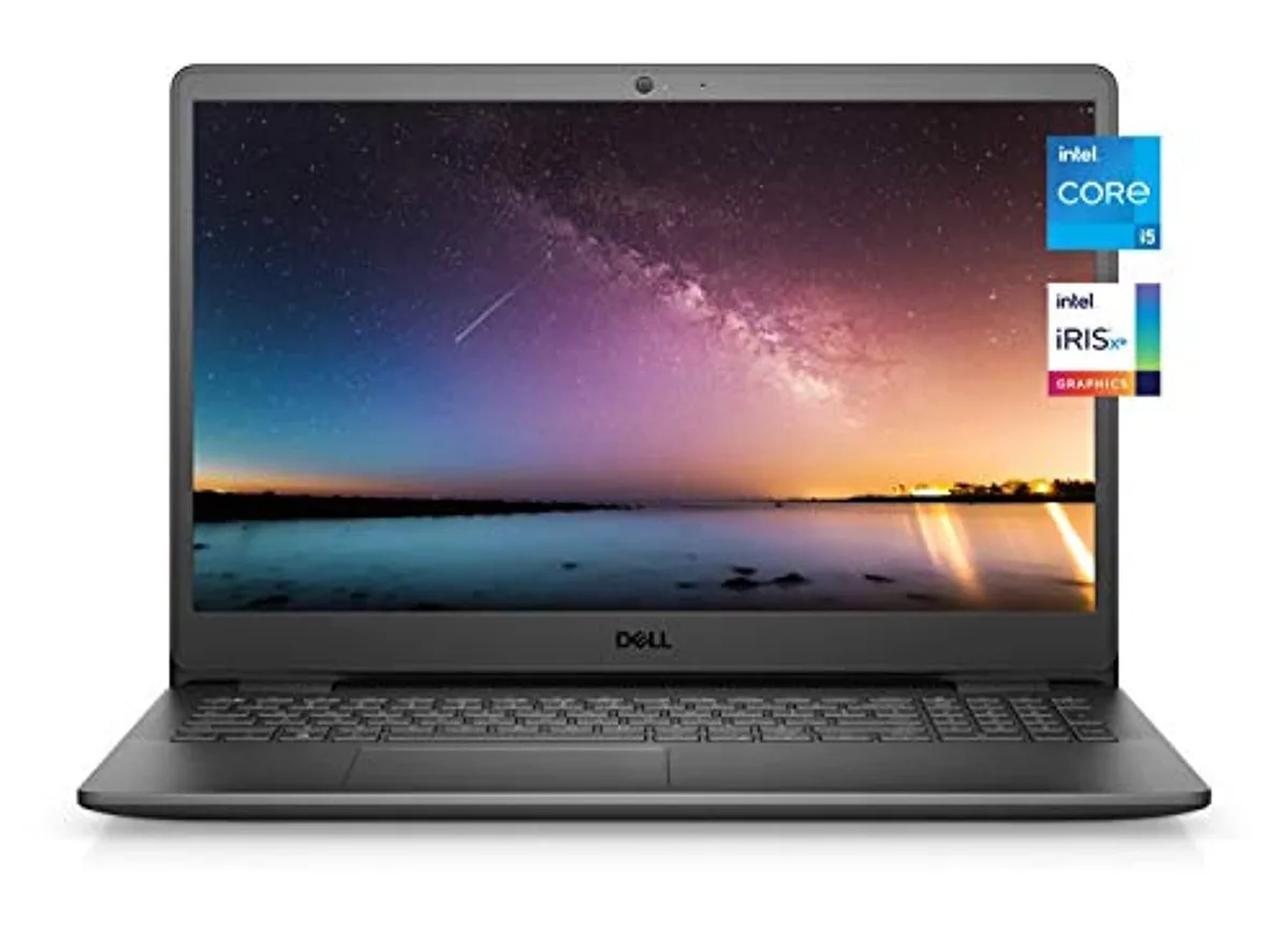 Black Dell Inspiron 3000 laptop 15.6 inch FHD display webcam closed lid