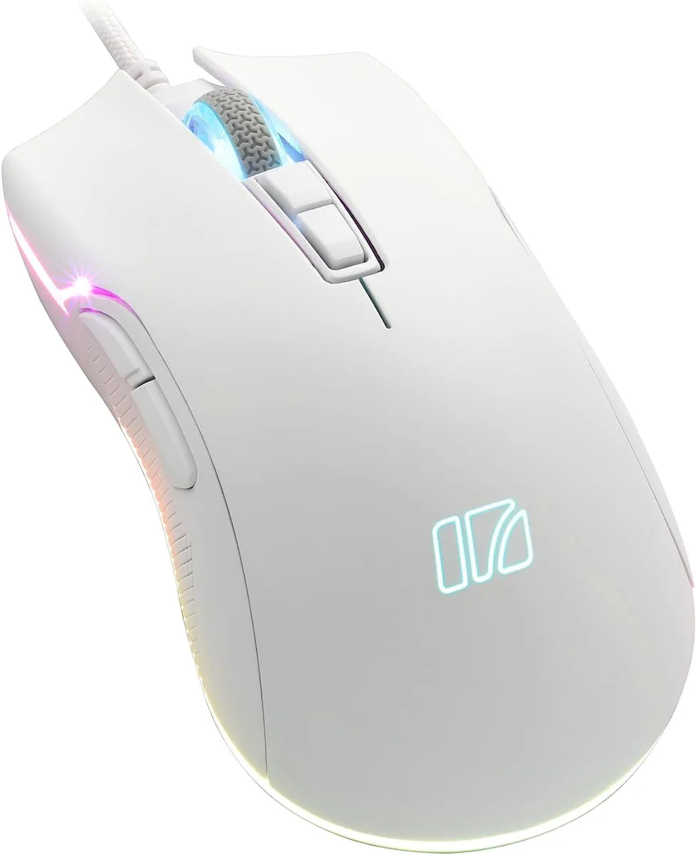 BFKK BFKK M31E Gaming Mouse White 6400 DPI 60M Clicks — 商品写真