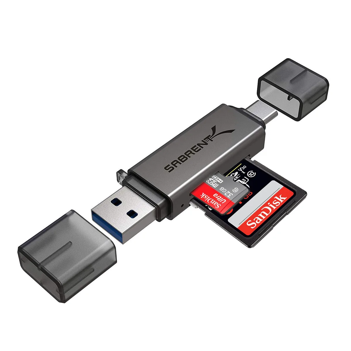 Sabrent Sabrent CR-BCA2 USB 3.0 &amp; USB-C card reader — תמונת המוצר