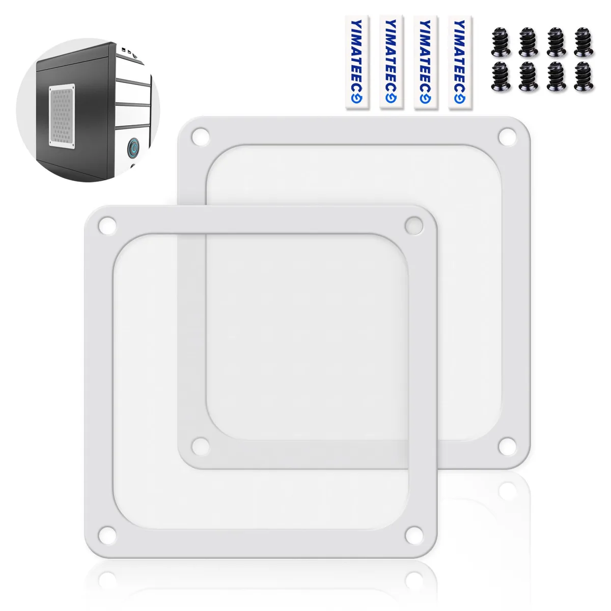 Westinghouse 120mm Magnetic Dust Filter 80 Mesh White 2pcs — foto do produto