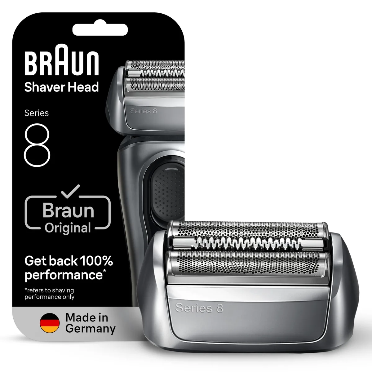  Braun Series 8 83M Replacement Shaver Head Silver — product photo