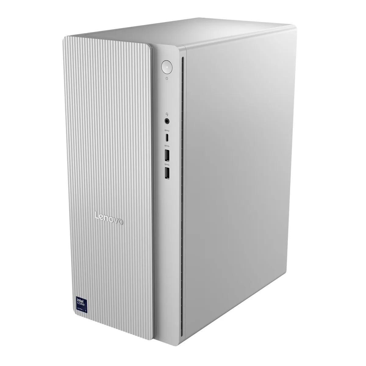 Grey Lenovo Ideacentre tower desktop PC
