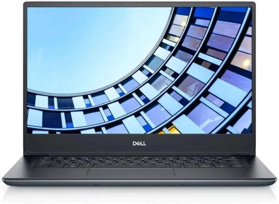 Silver Dell Latitude 5490 14.0 inch laptop closed on white background