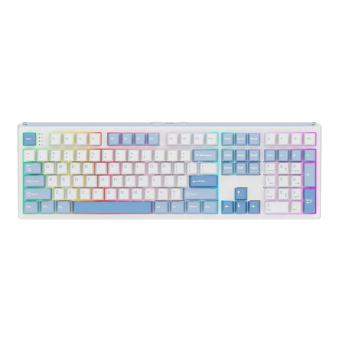 Epomaker Epomaker TH108 Gaming Keyboard 108 Keys Wireless 8000mAh Sea Salt Silent — product photo