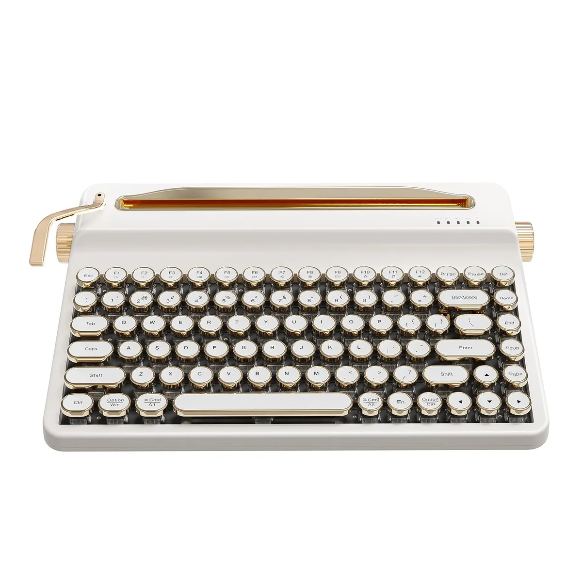 YUNZII YUNZII QL75 Wireless Mechanical Keyboard 75% Cocoa Cream V2 Switch White — product photo