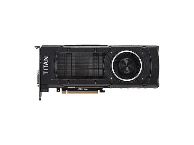 NVIDIA GeForce GTX TITAN X graphics card with matte black shroud and single fan