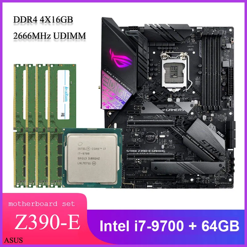 Avarum Avarum ROG STRIX Z390-E GAMING i7-9700 64GB DDR4 embedded solution — 商品写真