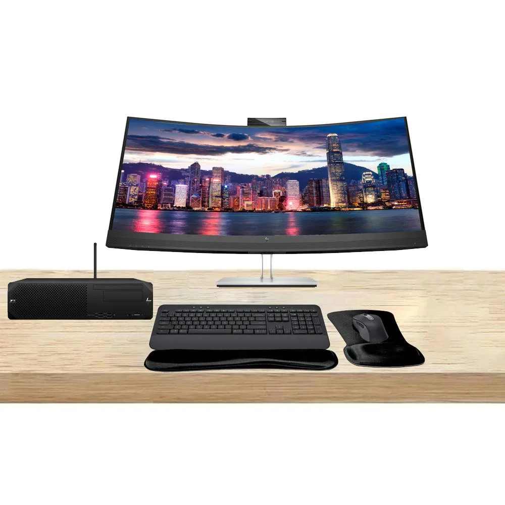 HP HP Z2 SFF G9 i7-14700 16GB 512GB W11 Pro + E34m G4 34" 3440x1440 75Hz + MK650 Wireless Combo — صورة المنتج