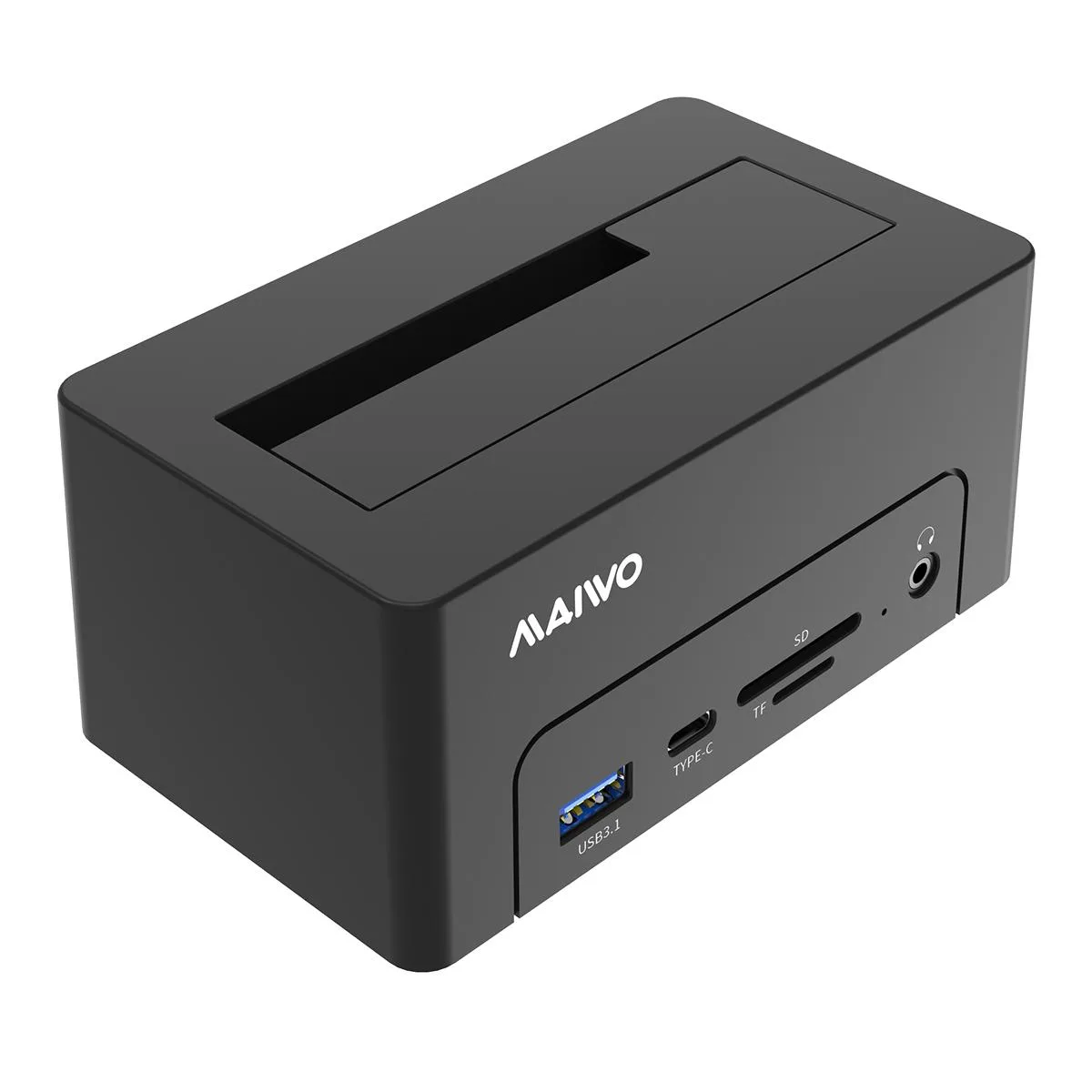 MAIWO MAIWO Single Bay SATA Dock with Hub, Gigabit Ethernet, 4K HD, USB 3.2, SD/TF Reader, Audio Port — product photo