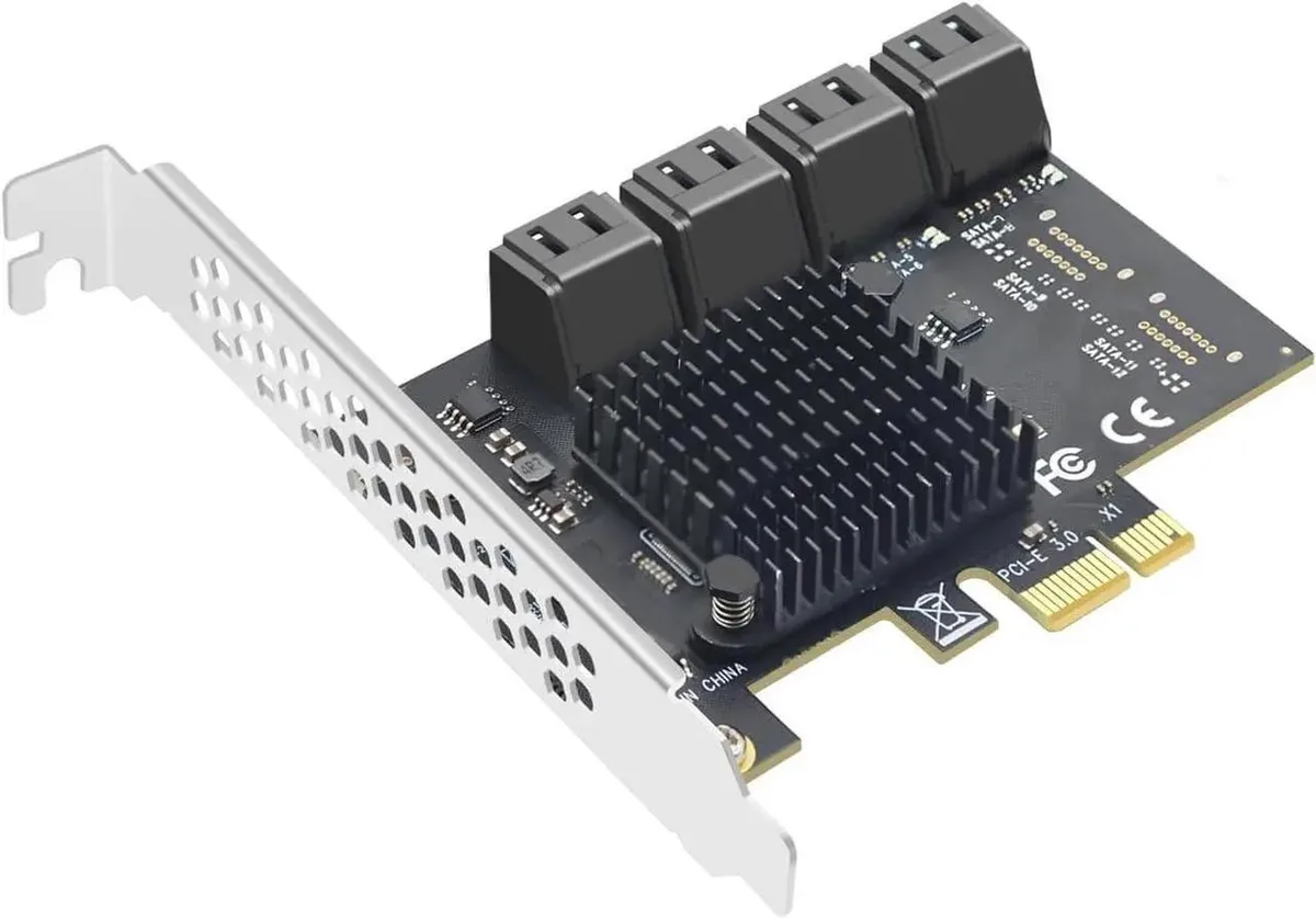 SMUGDESK SMUGDESK 8 Port PCIe x1 to SATA 3.0 Expansion Card — product photo