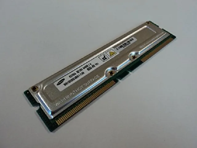 SAMSUNG SAMSUNG 64MB PC800 800MHz RDRAM RIMM 184-Pin non-ECC 45ns — photo du produit