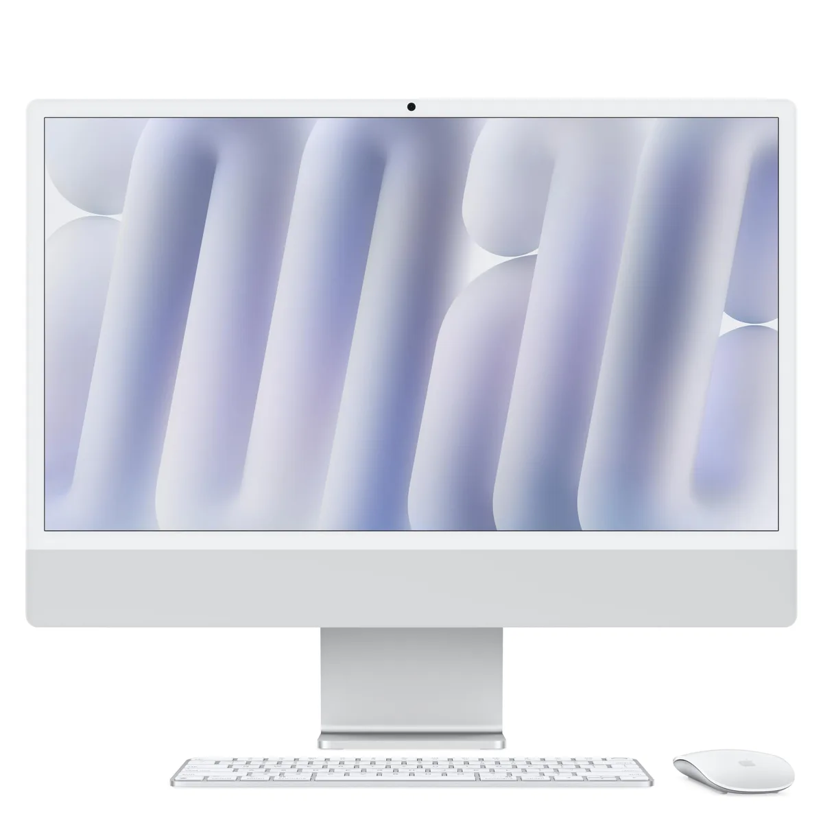 Silver all-in-one desktop with 24-inch 4.5K Retina display