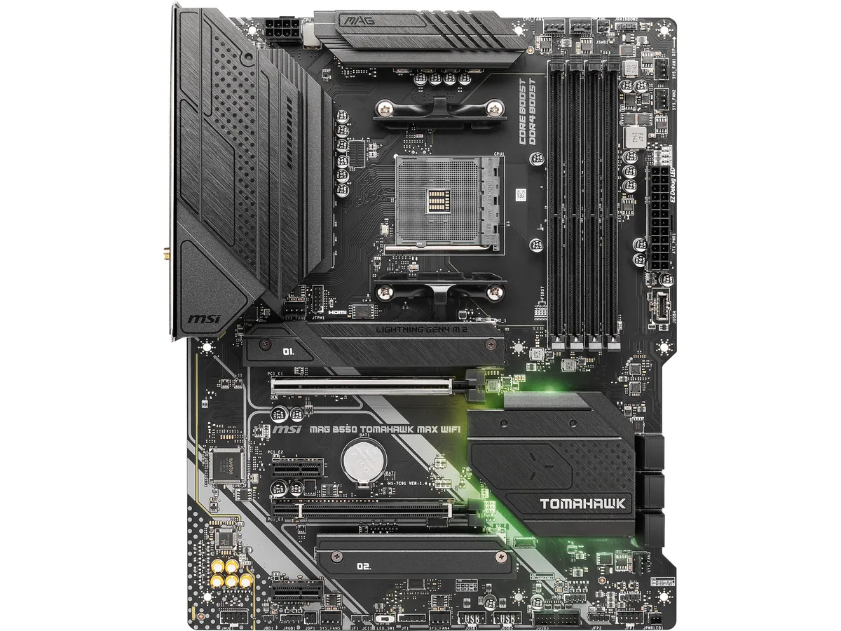 MSI MSI MAG B550 TOMAHAWK MAX WIFI AMD motherboard — Produktfoto