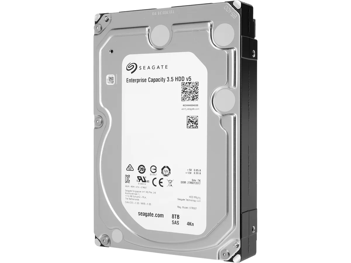 Seagate Seagate ST8000NM0065 8TB 3.5" 7200 RPM SAS 12Gb/s 256MB Cache 4Kn Internal Hard Drive — photo du produit