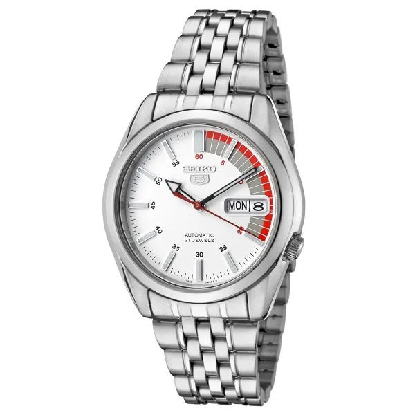 Seiko Seiko SNK369K1 Automatic 21 Jewels 37 mm White Dial Stainless Steel Watch — product photo