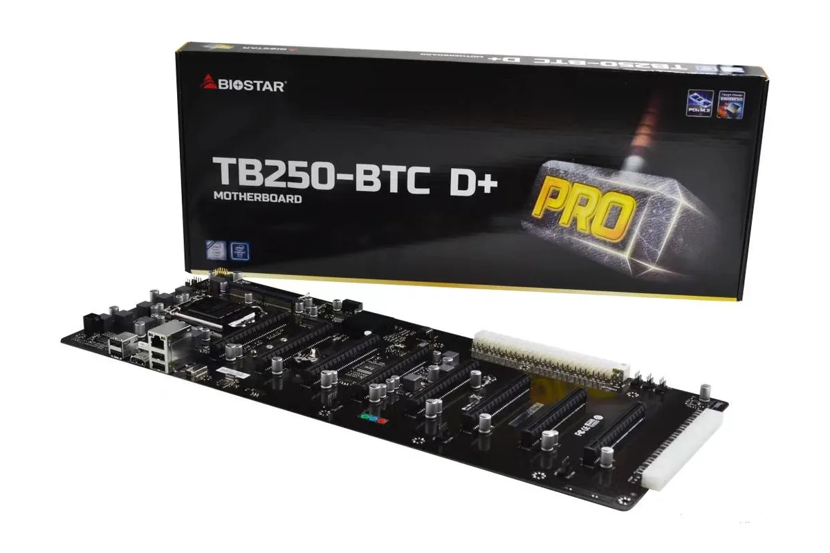 Biostar Biostar TB250-BTC D+ LGA1151 SODIMM DDR4 2400 8 GPU Intel Motherboard — product photo