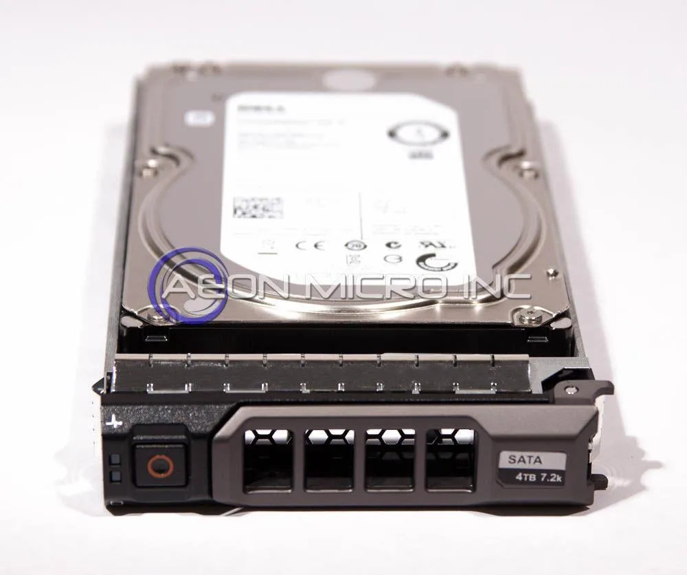 Silver 3.5 inch hard drive with circuit board visible