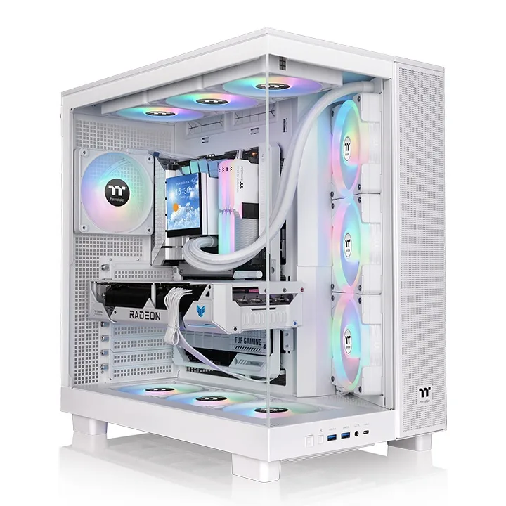 Thermaltake Thermaltake View 380 XL TG ARGB Snow PC Case CA-11E-00M6WN-00 — product photo