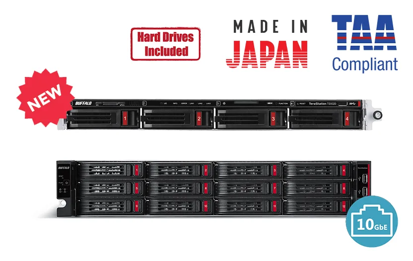 Buffalo Technology Buffalo Technology TS51220RH14412 12-Bay 144TB rackmount NAS — toote foto
