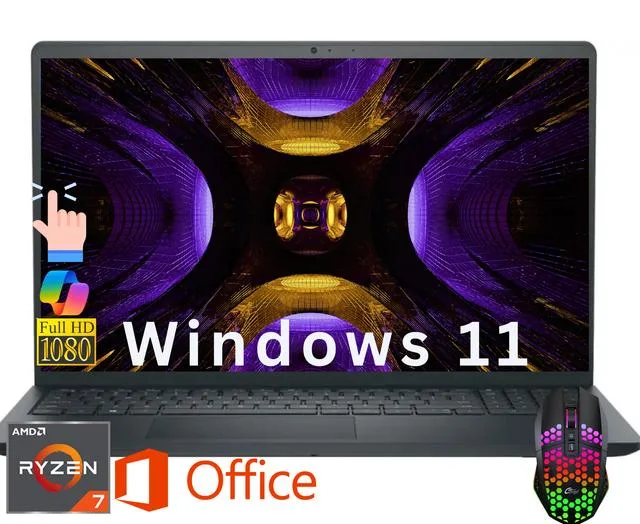 DELL DELL DC15255 laptop AMD Ryzen 7 7730U 32GB 512GB 15.6" FHD Touch — product photo