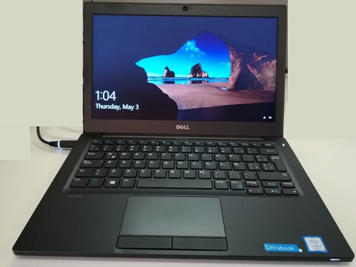 Black Dell Latitude 7280 12.5 inch laptop closed lid