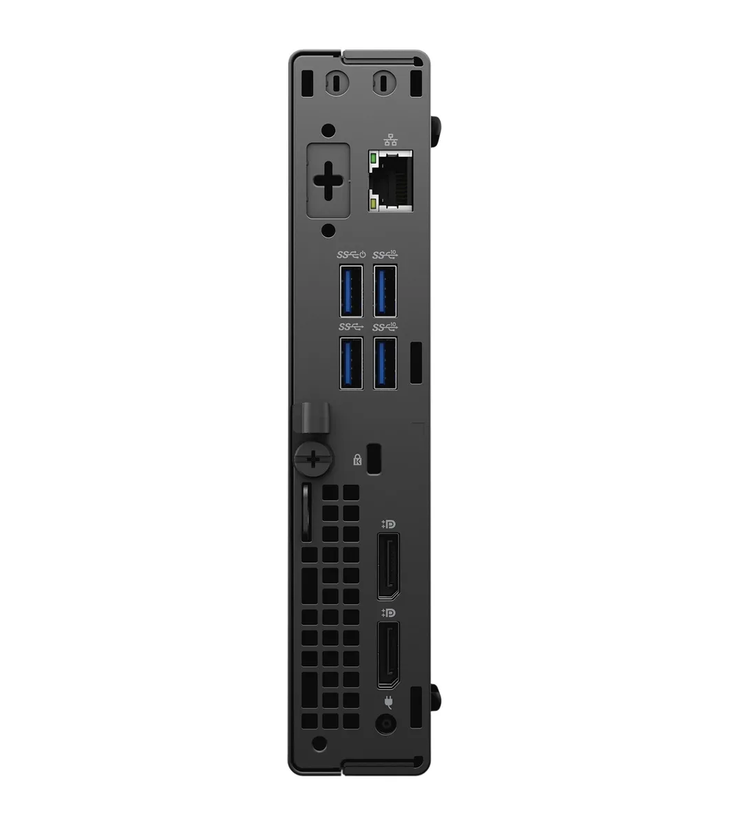 Small black rectangular micro desktop unit, refurbished