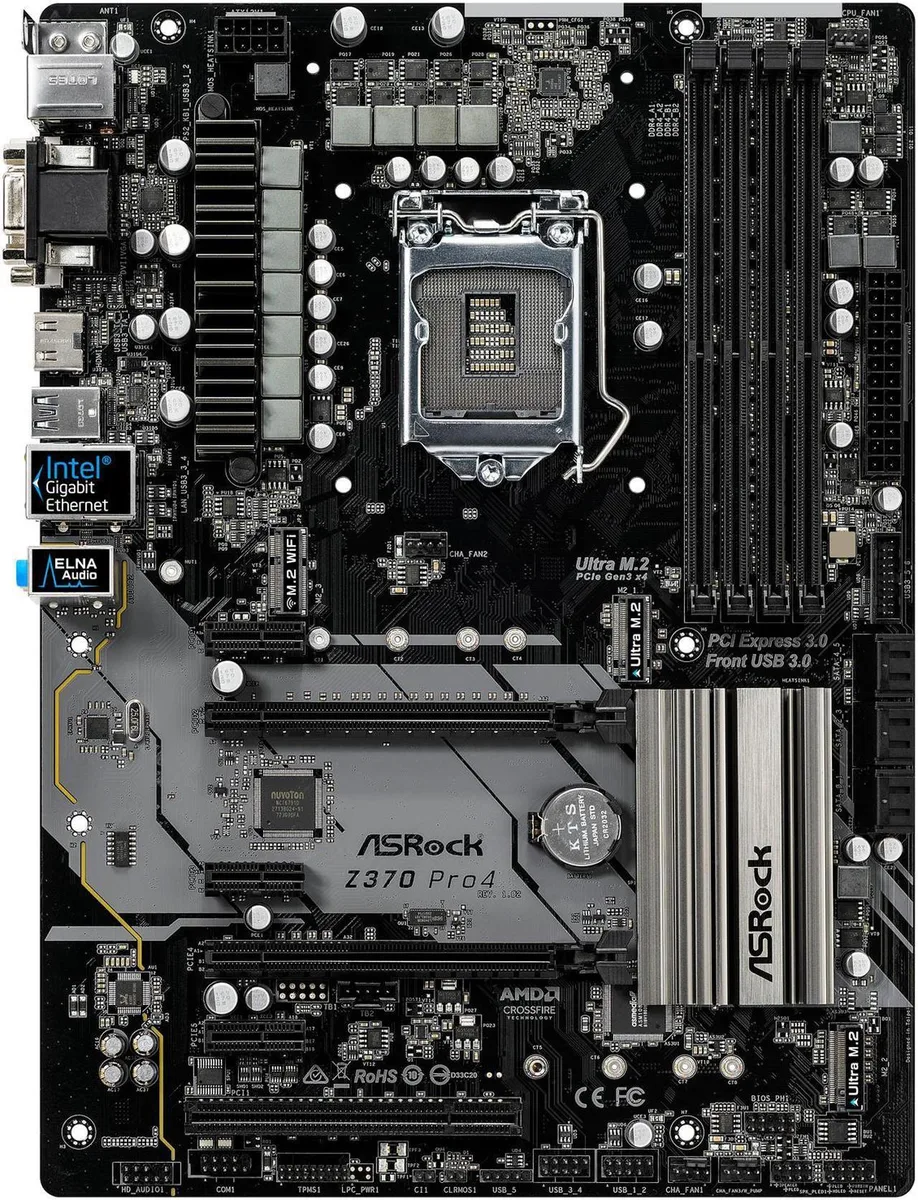 ASRock ASRock Z370 Pro4 Intel motherboard — product photo