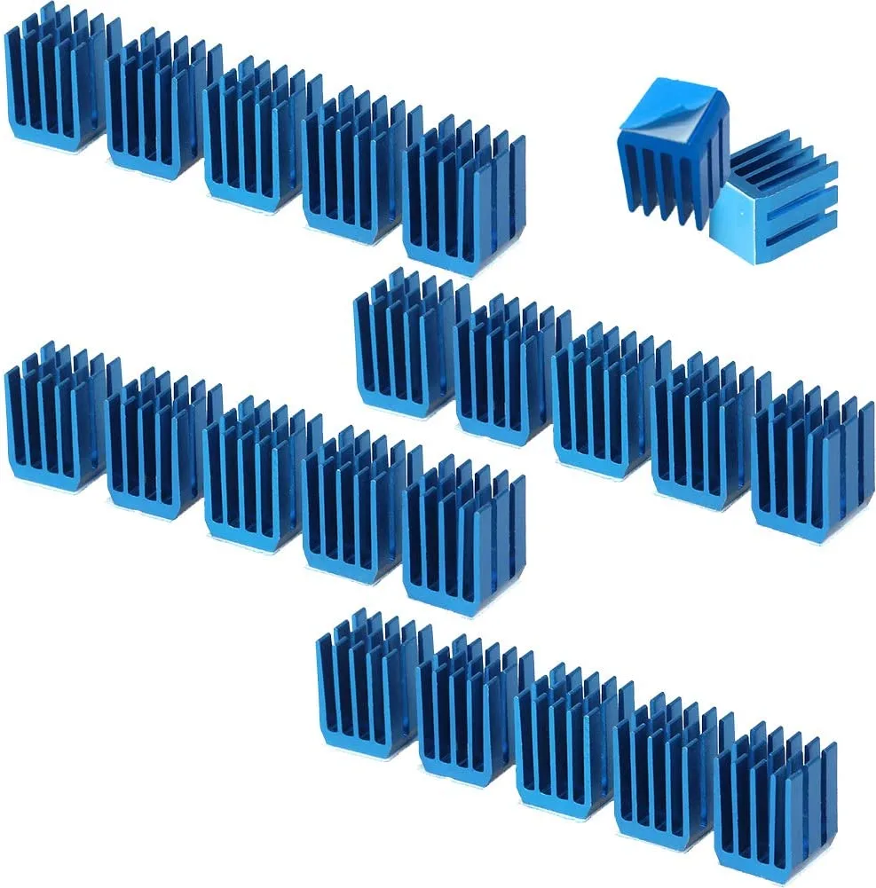 Grwibeou Grwibeou 22pcs Blue Aluminum Chipset Heatsink Kit 9x9x12mm — product photo