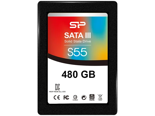Silicon Power Silicon Power Slim S55 2.5" 480GB SATA Internal SSD SP480GBSS3S55S25 — photo du produit