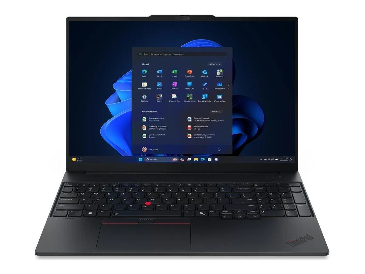 Lenovo Lenovo ThinkPad E16 Gen 3 laptop, Core Ultra 5 225U, 32GB DDR5, 2TB NVMe — photo du produit