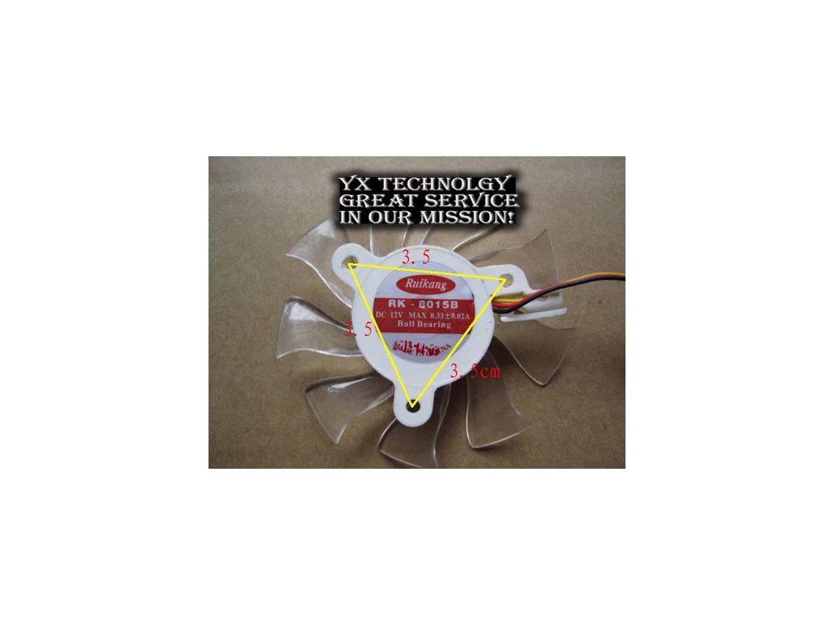 Fans Fans 7.5 cm 12 V 0.33 A GPU Fan 35 Pitch — produktbild
