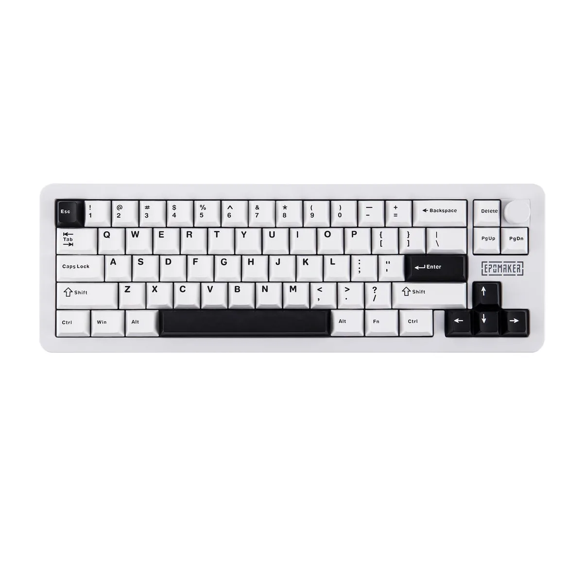 Epomaker Epomaker Galaxy68 65% 67-key Aluminum Gaming Keyboard White Marble White Switch — product photo
