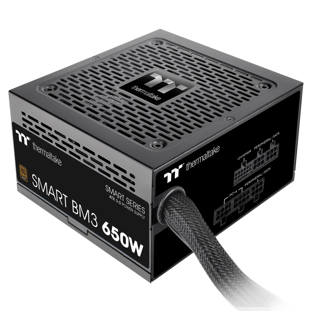 Thermaltake Thermaltake Smart BM3 650W 80Plus Bronze ATX 3.0 power supply PS-SPD-0650MNFABU-3 — product photo