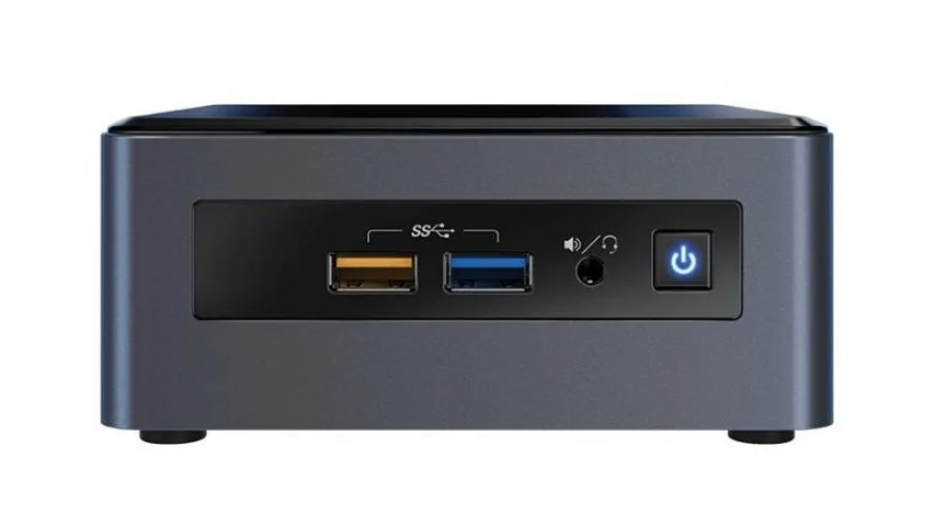 Intel Intel BOXNUC8i3CYSN2 Core i3-8121U 2.20 GHz Radeon 540 barebone mini PC — productfoto